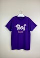 YOLOTUS DRAGON GRAPHIC T-SHIRT IN PURPLE 