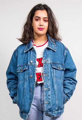 VINTAGE 90'S BLUE WRANGLER DENIM JACKET