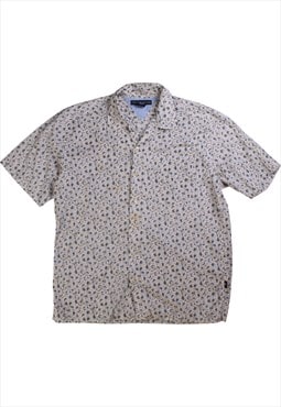 Vintage  Tommy Hilfiger Shirt Flower Short Sleeve Button Up