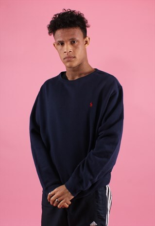NAVY RALPH LAUREN EMBROIDERED SWEATSHIRT