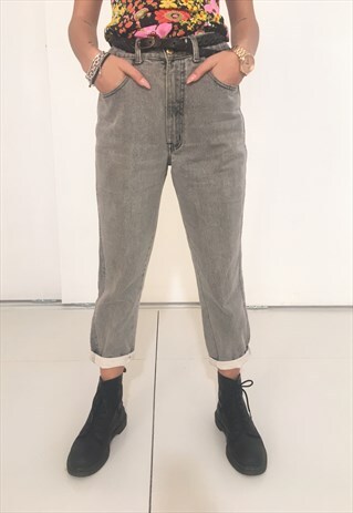 MOSCHINO 1990'S VINTAGE JEANS IN GREY