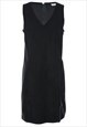 Vintage Black Classic Corduroy Dress - M