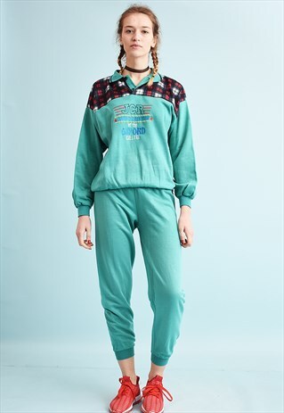 90'S RETRO ATHLEISURE TRACKSUIT CO-ORD TWO PIECE