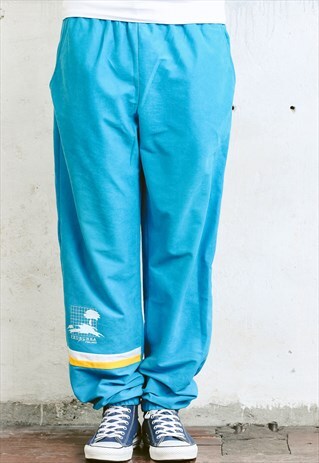 VINTAGE 80S VELVET TRACK PANTS