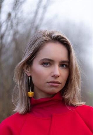 CHEESE EARRINGS