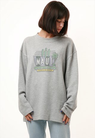 MAUI USA AND SONS SURF COLLECTION COTTON SWEATSHIRT
