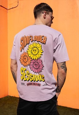 Sunflower Sessions Mens Graphic Festival Tshirt 