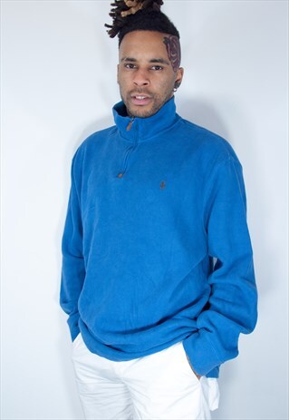 RALPH LAUREN 1/4 ZIP SWEATSHIRT