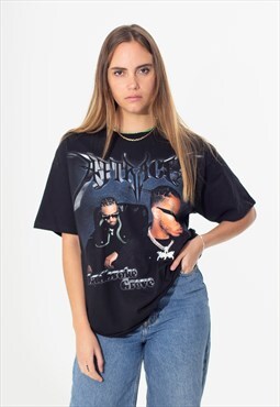 AJ Tracey Unisex Printed T-Shirt in Black