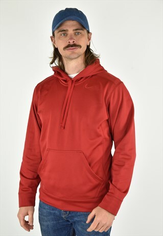 VINTAGE 90'S NIKE RED HOODIE SIZE SM