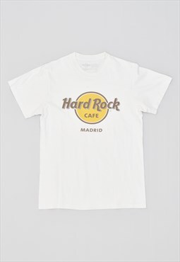 Vintage 90's Hard Rock Cafe Madrid T-Shirt Top White