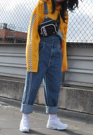 90S FESTIVAL DUNGAREES SPORTS STRIPE