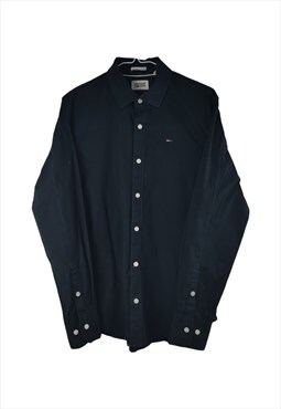 Vintage Tommy Hilfiger Plain Shirt in Black M
