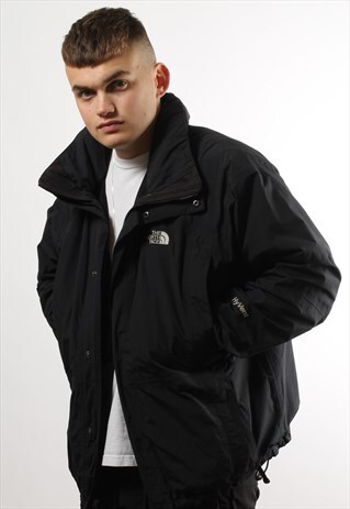 VINTAGE NORTH FACE HYVENT BLACK RAIN COAT