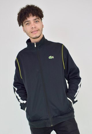 VINTAGE 90'S BLACK LACOSTE FESTIVAL JACKET