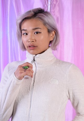VINTAGE CREAM THE NORTH FACE FURRY FLEECE JUMPER
