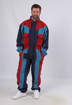 Vintage NEW LINE Full Ski Suit Snow Sports UK M 38" (E4X)