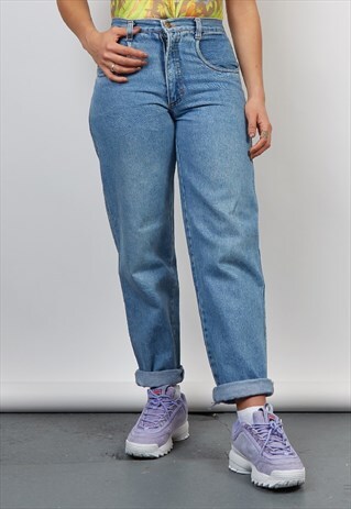VINTAGE 80'S CASSUCI MID-WASH JEANS