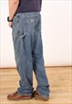 VINTAGE LEE BAGGY JEANS MEN'S DARK BLUE