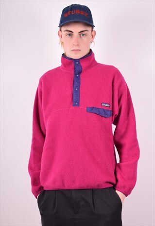 PATAGONIA MENS VINTAGE FLEECE JUMPER MEDIUM PURPLE 90S