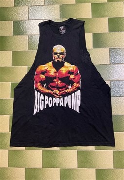 Vintage 2002 WWE Big Poppa Pump Scott Steiner Sleeveless Tee