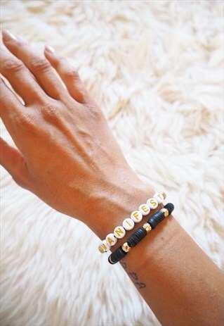 GREEN MANIFEST HEISHI CLAY BRACELET