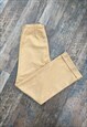 70'S BEIGE WOOL VINTAGE FLARED LOW RISE TROUSERS