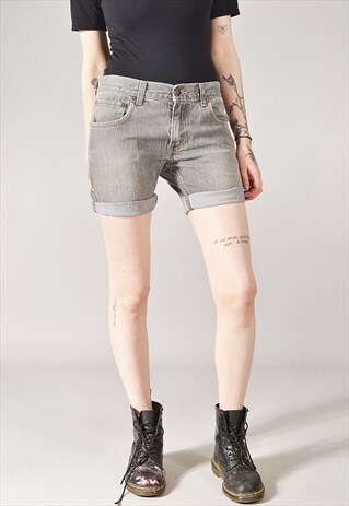 VINTAGE LEVI'S 511 DENIM SHORTS GREY