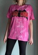 REWORKED TIE DYE BATMAN MOTIF T-SHIRT