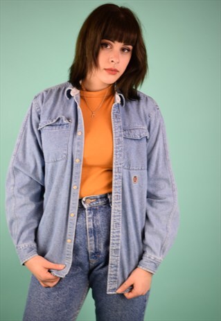 VINTAGE 90'S TOMMY HILFIGER DENIM SHIRT