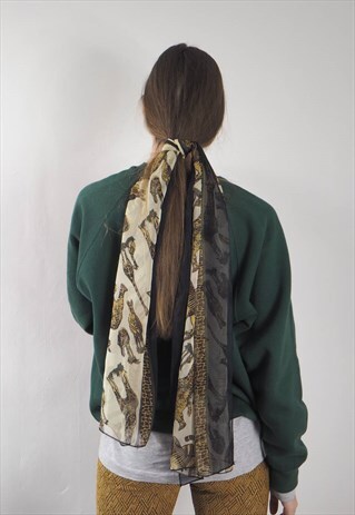 VINTAGE SAFARI PRINT SCARF