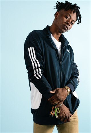ADIDAS VINTAGE BLUE ADIDAS TRACK JACKET
