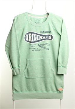 Vintage Converse Crewneck Long Sweatshirt Light Green