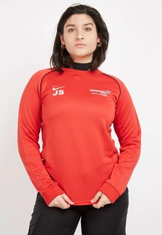 VINTAGE RED NIKE LONG SLEEVE TOP