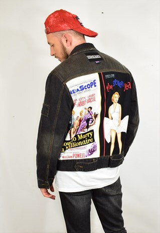 NORTH CUSTOM REWORKED MARILYN MONROE FESTIVAL DENIM JACKET