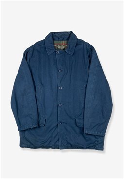 Vintage Eddie Bauer Lined Worker Jacket Navy Blue XL