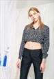 REWORKED VINTAGE BLOUSE 90S CROPPED FAIRY TOP