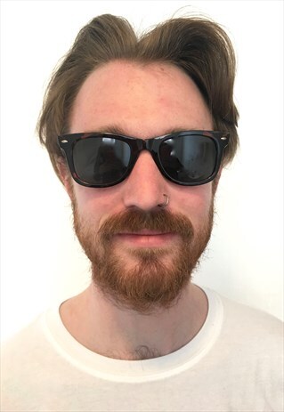 VINTAGE 90S BROWN CLASSIC UNISEX WAYFARER SUNGLASSES