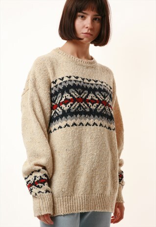 90S OLDSCHOOL BONNER IRELAND KNITWEAR WOOL JUMPER 14680