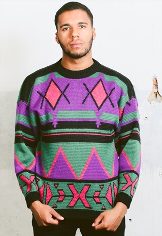VINTAGE 90S PATTERNED JUMPER