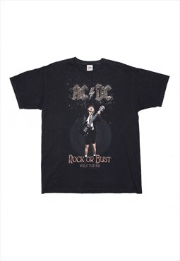 Fruit Of The Loom ACDC Band Short Sleeve T-Shirt Mens L