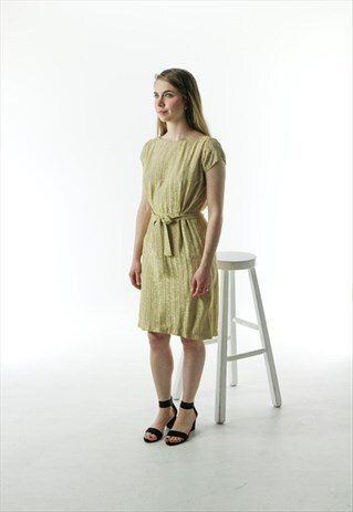 GOLDEN DRESS / SHORT SLEEVE DRESS