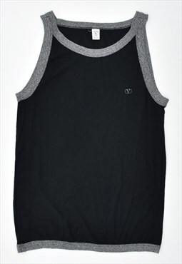 Vintage 00's Valentino Vest Top Black