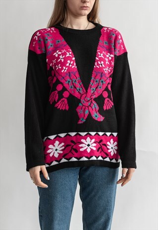 VINTAGE FUNKY PURPLE JUMPER