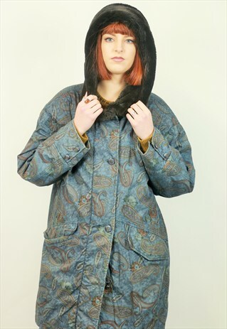 VINTAGE PATTERNED PARKA JACKET