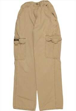 Vintage 90's Wrangler Trousers / Pants Cargo Pockets Beige