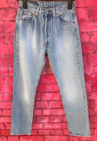 VINTAGE 90'S BLUE HIGH-WAISTED LEVI'S 501 JEANS
