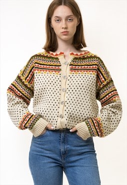 Knitwear Abstract Ornament Wool Jumper Sweater 5594