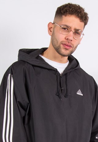 VINTAGE ADIDAS HOODED WINDBREAKER JACKET