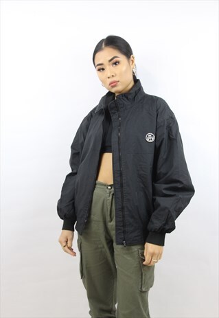 VINTAGE NORTH SAILS BLACK BOMBER JACKET
